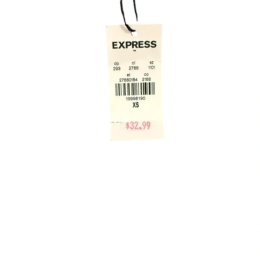 Express Women's Black and White Patterned Skirt - Picture 3 of 3